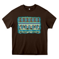 Chocolate Brown turquoise gemstone background Heavy Core Tee - AdoDesignShop