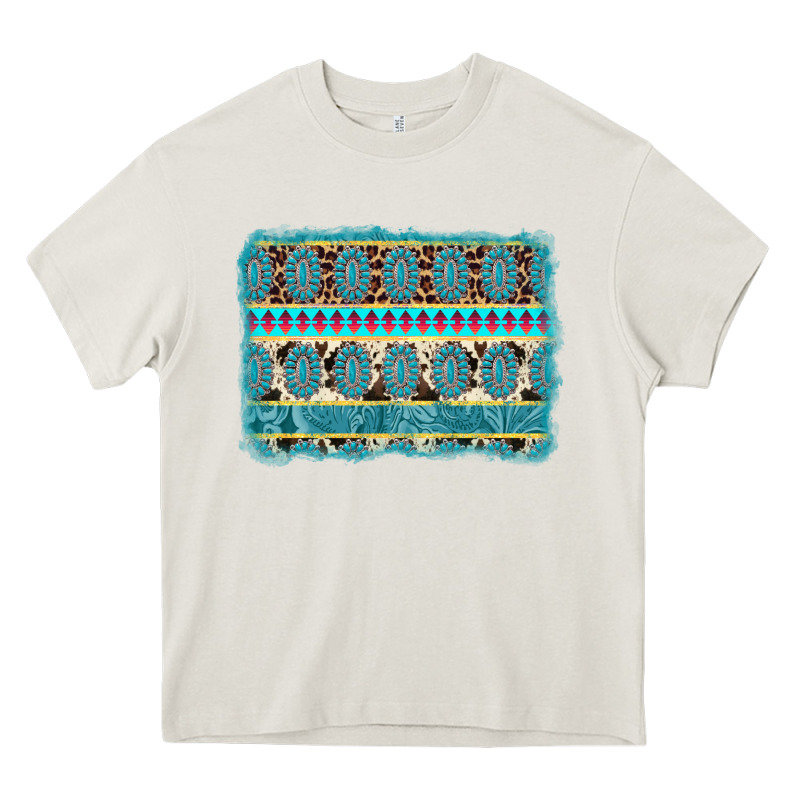Turquoise Gemstone Background Heavy Core Tee by AdoDesignShop | Teevron
