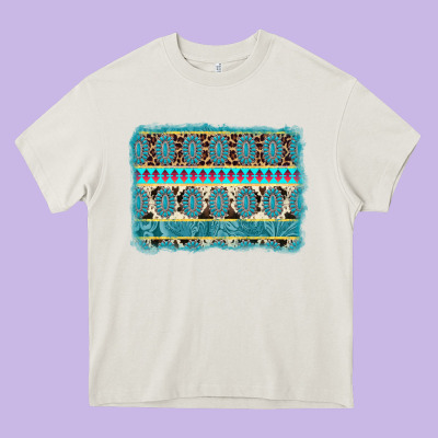 Turquoise Gemstone Background Heavy Core Tee Designed By Adodesignshop