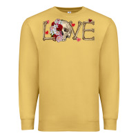 Antique Gold Skull love Valentine's Day Premium Sweatshirt - FaDigitalArtStudio