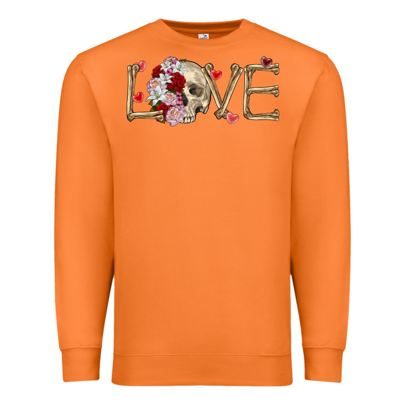 Skull Love Valentine's Day Premium Sweatshirt by FaDigitalArtStudio | Teevron