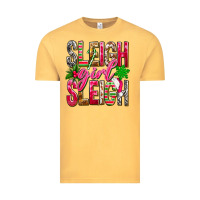 Vintage Mustard Sleigh girl sleigh Vintage Tee - NancyCooperArtShop