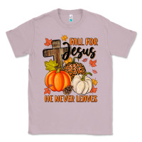 Lilac fall for jesus he never leaves Classic Tee - MaliasSmallBusiness