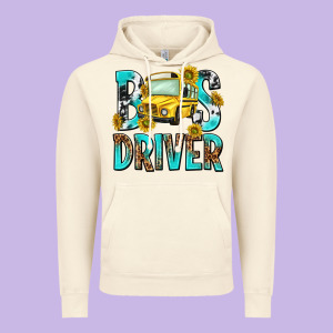Bus Driver Vintage Hoodie Designed By Nancycooperartshop