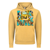 Vintage Mustard bus driver Vintage Hoodie - NancyCooperArtShop