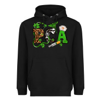Black St. Patrick's Day PCA Heavyweight Hoodie - OliviaCreatesArt