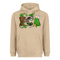 Mushroom St. Patrick's Day PCA Heavyweight Hoodie - OliviaCreatesArt