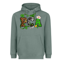 Sage St. Patrick's Day PCA Heavyweight Hoodie - OliviaCreatesArt