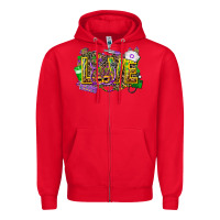 Red mardi gras love nurse Zipper Hoodie - CowGirlArtShop