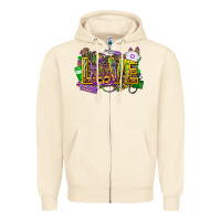 Sandshell mardi gras love nurse Zipper Hoodie - CowGirlArtShop
