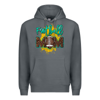Rock Football Mom mother's day Premium Hoodie - HowdyJamesFarm