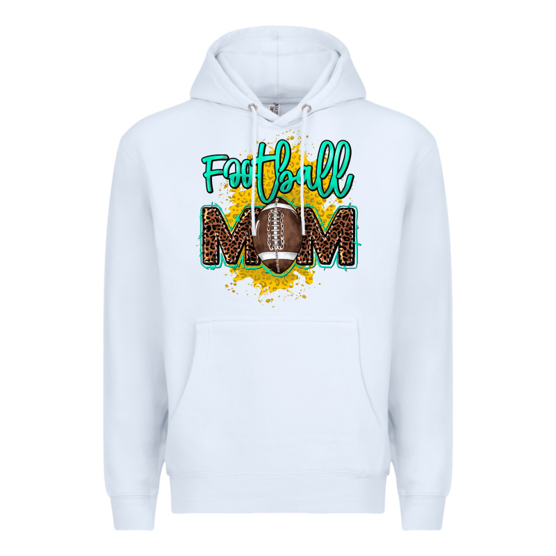 Football Mom Mother's Day Premium Hoodie by HowdyJamesFarm | Teevron