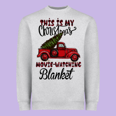 This Is My Christmas Movie Watching Blanket Heavyweight Sweatshirt Designed By Bettercallsaul