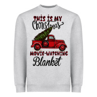 Heather Grey This is My Christmas Movie Watching Blanket Heavyweight Sweatshirt - Bettercallsaul