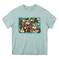 Arona tribe tent western background Heavy Core Tee - AdoDesignShop