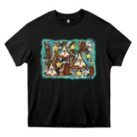 Black tribe tent western background Heavy Core Tee - AdoDesignShop