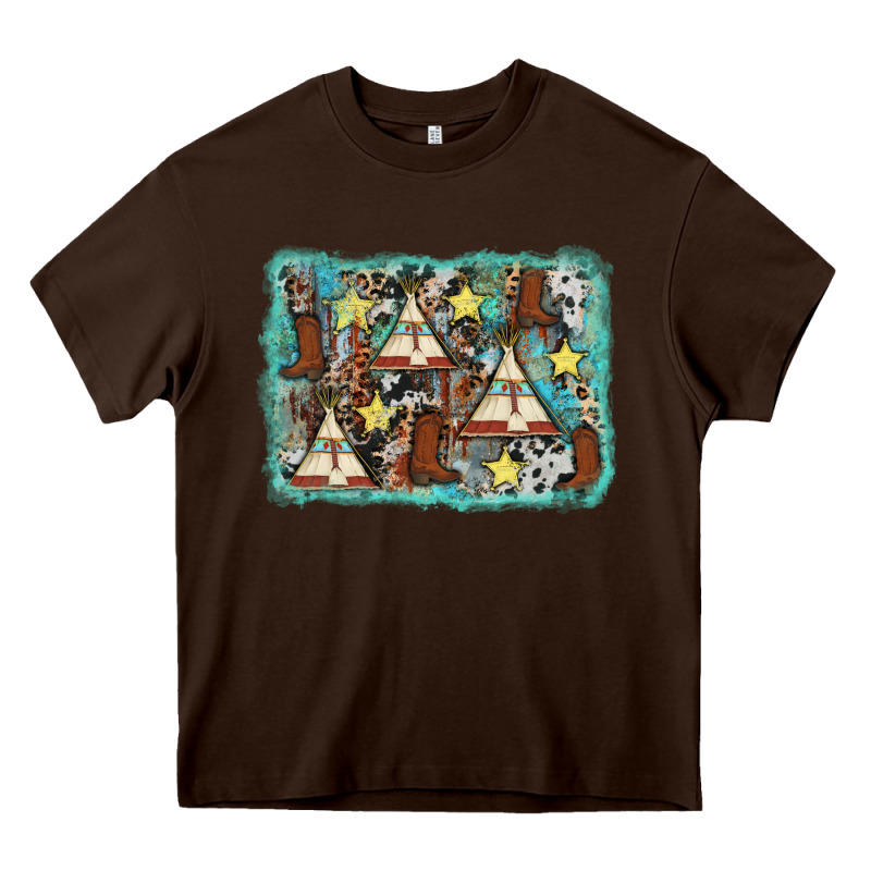 Tribe Tent Western Background Heavy Core Tee by AdoDesignShop | Teevron