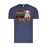 Vintage Denim Tis' the season to bake cookies Vintage Tee - NancyCooperArtShop