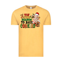 Vintage Mustard Tis' the season to bake cookies Vintage Tee - NancyCooperArtShop