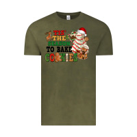 Vintage Olive Tis' the season to bake cookies Vintage Tee - NancyCooperArtShop