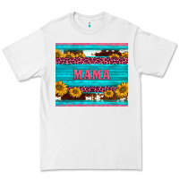 White cowhide leopard sunflowers mama Premium Tee - BarkalooDesign