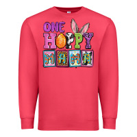 Cardinal Easter Day One hoppy mama Premium Sweatshirt - OliviaCreatesArt