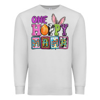 Dove Grey Easter Day One hoppy mama Premium Sweatshirt - OliviaCreatesArt