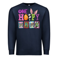 Navy Easter Day One hoppy mama Premium Sweatshirt - OliviaCreatesArt