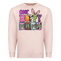 Pale Pink Easter Day One hoppy mama Premium Sweatshirt - OliviaCreatesArt