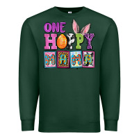 Sports Green Easter Day One hoppy mama Premium Sweatshirt - OliviaCreatesArt