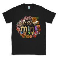 Black blessed mini Classic Tee - SublimationCraftShop