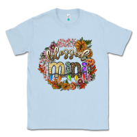 Dusty Blue blessed mini Classic Tee - SublimationCraftShop