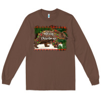 Chestnut merry christmas bear Long Sleeve Tee - BarkalooDesign