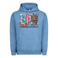 Pigment Pebble Blue Easter Lpn Urban Hoodie - CowhideDigitalArt