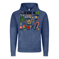 Vintage Denim religious christmas Vintage Hoodie - MaliasSmallBusiness