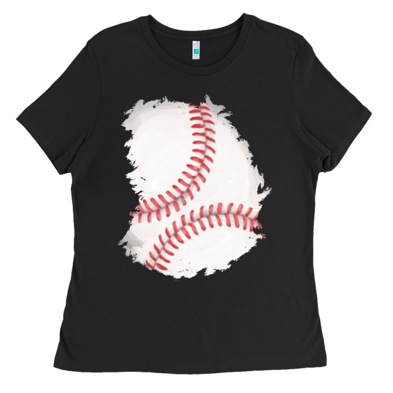 Baseball Patch Ladies Tee by AdoDesignShop | Teevron