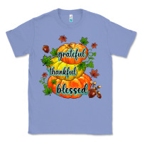 Colony Blue grateful thankful blessed Classic Tee - MaliasSmallBusiness