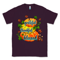 Plum grateful thankful blessed Classic Tee - MaliasSmallBusiness