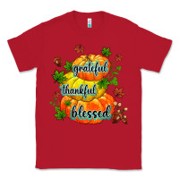 Red grateful thankful blessed Classic Tee - MaliasSmallBusiness