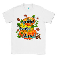 White grateful thankful blessed Classic Tee - MaliasSmallBusiness