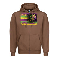 Chestnut mardi gras flag Zipper Hoodie - CowGirlArtShop