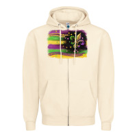 Sandshell mardi gras flag Zipper Hoodie - CowGirlArtShop