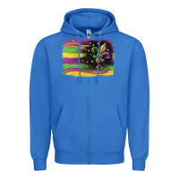 True Royal mardi gras flag Zipper Hoodie - CowGirlArtShop