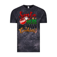 Cloud Black Santa here we have cookies Vintage Tee - NancyCooperArtShop