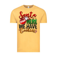 Vintage Mustard Santa here we have cookies Vintage Tee - NancyCooperArtShop
