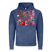 Vintage Denim cupids favorite teacher Vintage Hoodie - NancyCooperArtShop