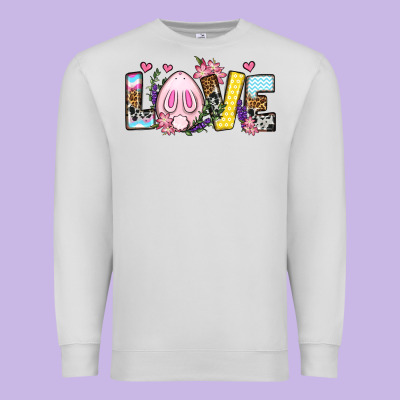 Easter Day Love Easter Premium Sweatshirt Designed By Oliviacreatesart