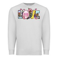 Dove Grey Easter Day Love Easter Premium Sweatshirt - OliviaCreatesArt