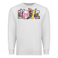Oatmeal Heather Easter Day Love Easter Premium Sweatshirt - OliviaCreatesArt