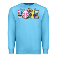 Ocean Blue Easter Day Love Easter Premium Sweatshirt - OliviaCreatesArt